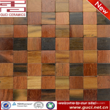 hot sale product rustic design mixed Solid wood mosaic tile